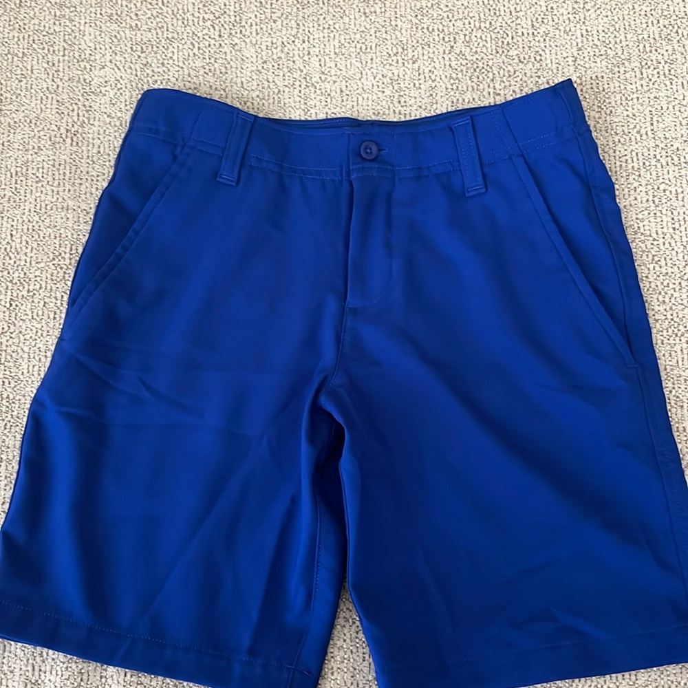Boys blue uniform shorts